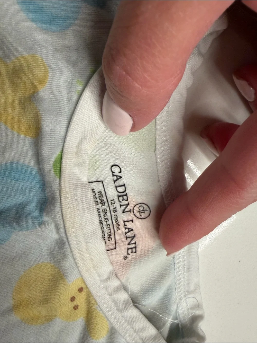 Caden Lane Yellow, Pink & Blue Peeps Baby Romper